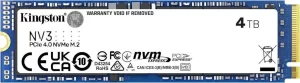 Kingston 4TB NV3 NVMe M.2 PCIe 4.0 SSD SNV3S/4000G