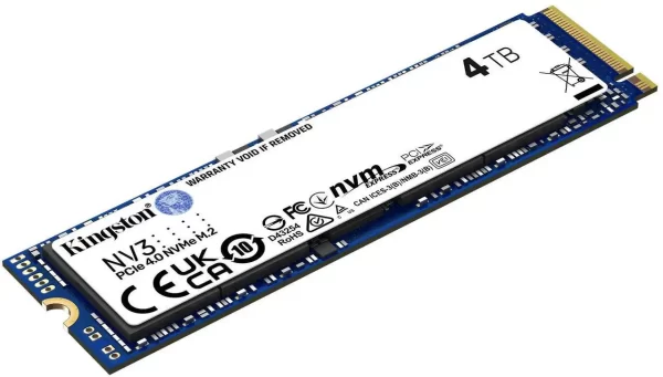 Kingston 4TB NV3 NVMe M.2 PCIe 4.0 SSD SNV3S/4000G