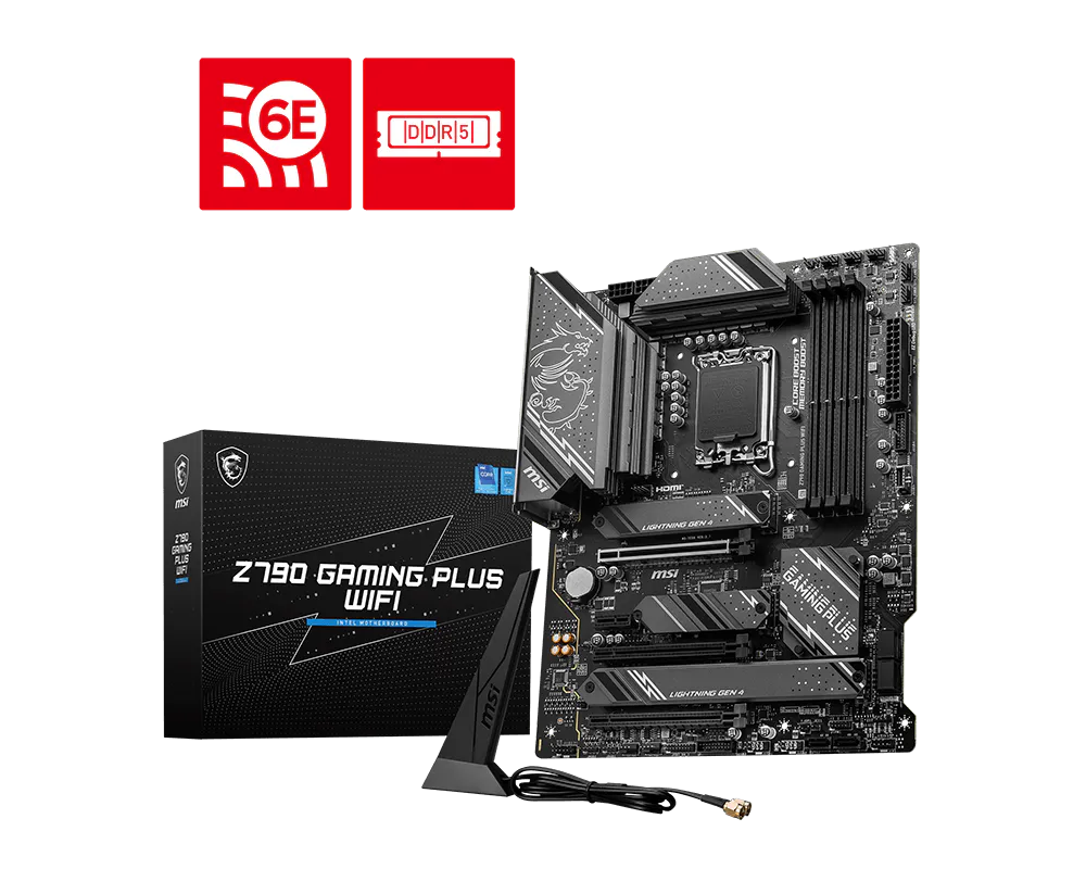 MSI Z790 GAMING PLUS WIFI ATX LGA 1700 Gaming Motherboard