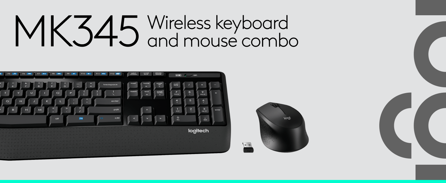 Logitech MK345 Wireless Keyboard and Mouse Combo
