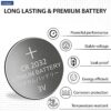 Lithium Battery 3V CR2032 Cmos Battery (5 Pack)
