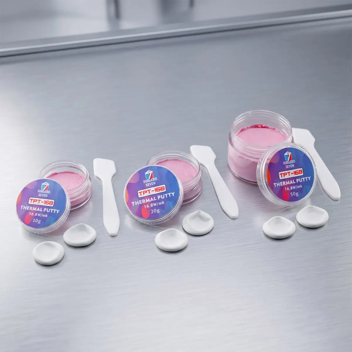 SubZero Seven TPT-168 Thermal Putty 16.8 W/mK 50G Pink