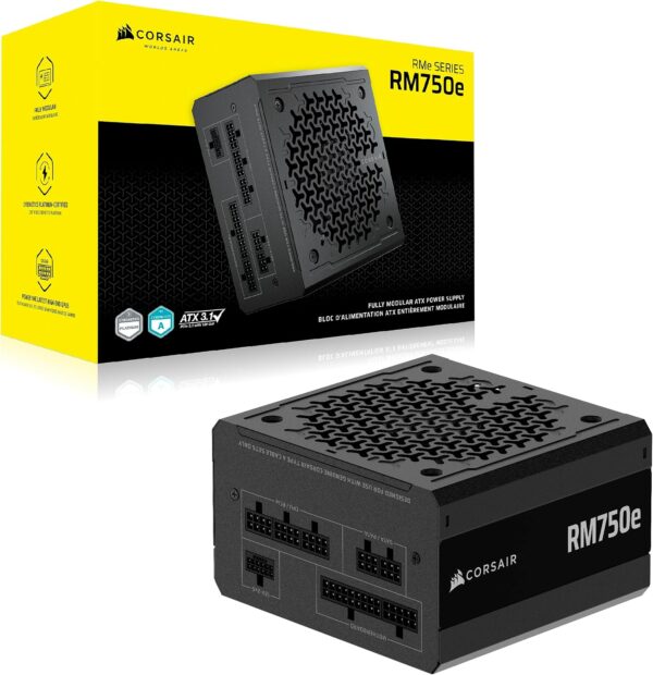 CORSAIR RM750e 750W Cybenetics Gold ATX 3.1 Fully Modular Power Supply