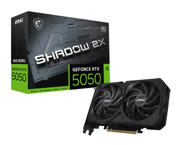 MSI NVIDIA GeForce RTX 5050 SHADOW 8GB GDDR6 Graphics Card