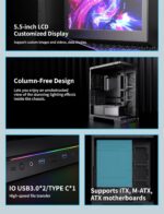 Jungle Leopard AX-8 With Screen Mid Tower Gaming PC Case