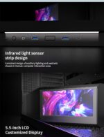 Jungle Leopard AX-8 With Screen Mid Tower Gaming PC Case