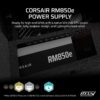 CORSAIR RM850e 850W ATX 3.1 Cybenetics Gold Full Modular Power Supply