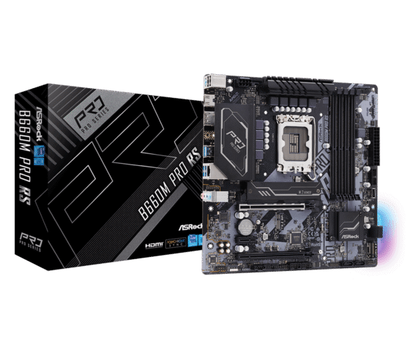 ASRock B660M Pro RS LGA 1700 Micro-ATX Motherboard