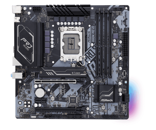 ASRock B660M Pro RS LGA 1700 Micro-ATX Motherboard