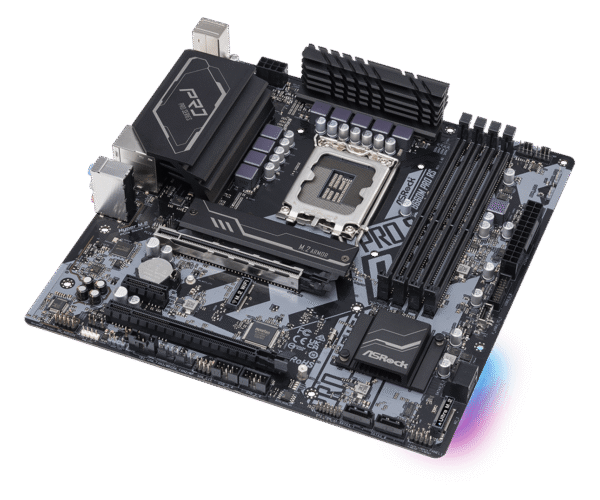 ASRock B660M Pro RS LGA 1700 Micro-ATX Motherboard