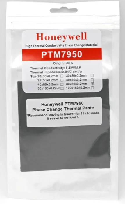 Honeywell PTM7950 80x80x0.2mm Phase Change Thermal Pad